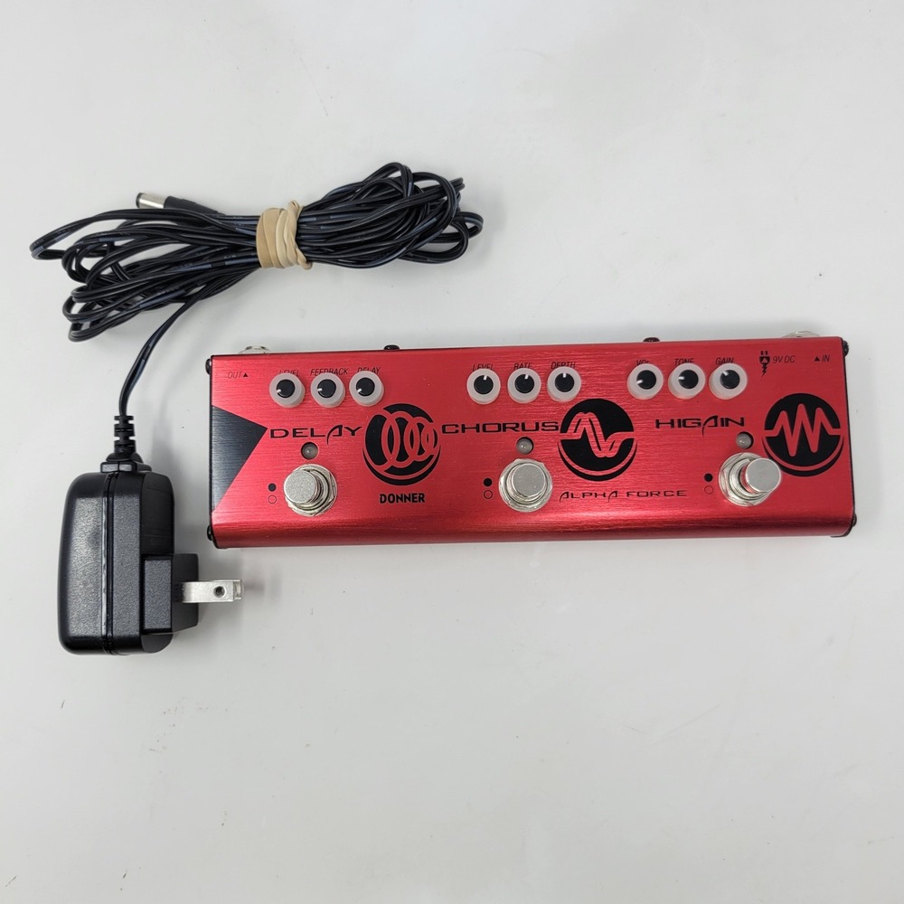 Donner Alpha Force Multi Effects Guitar Pedal High Gain Chorus Delay